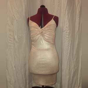 Forever 21 Pink Ruched Sleeveless Mini Dress